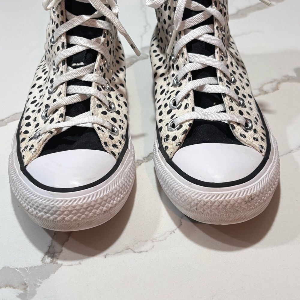 Converse All Star | Welcome To The Wild Leopard Animal Print High Top Sneakers - Picture 4 of 10